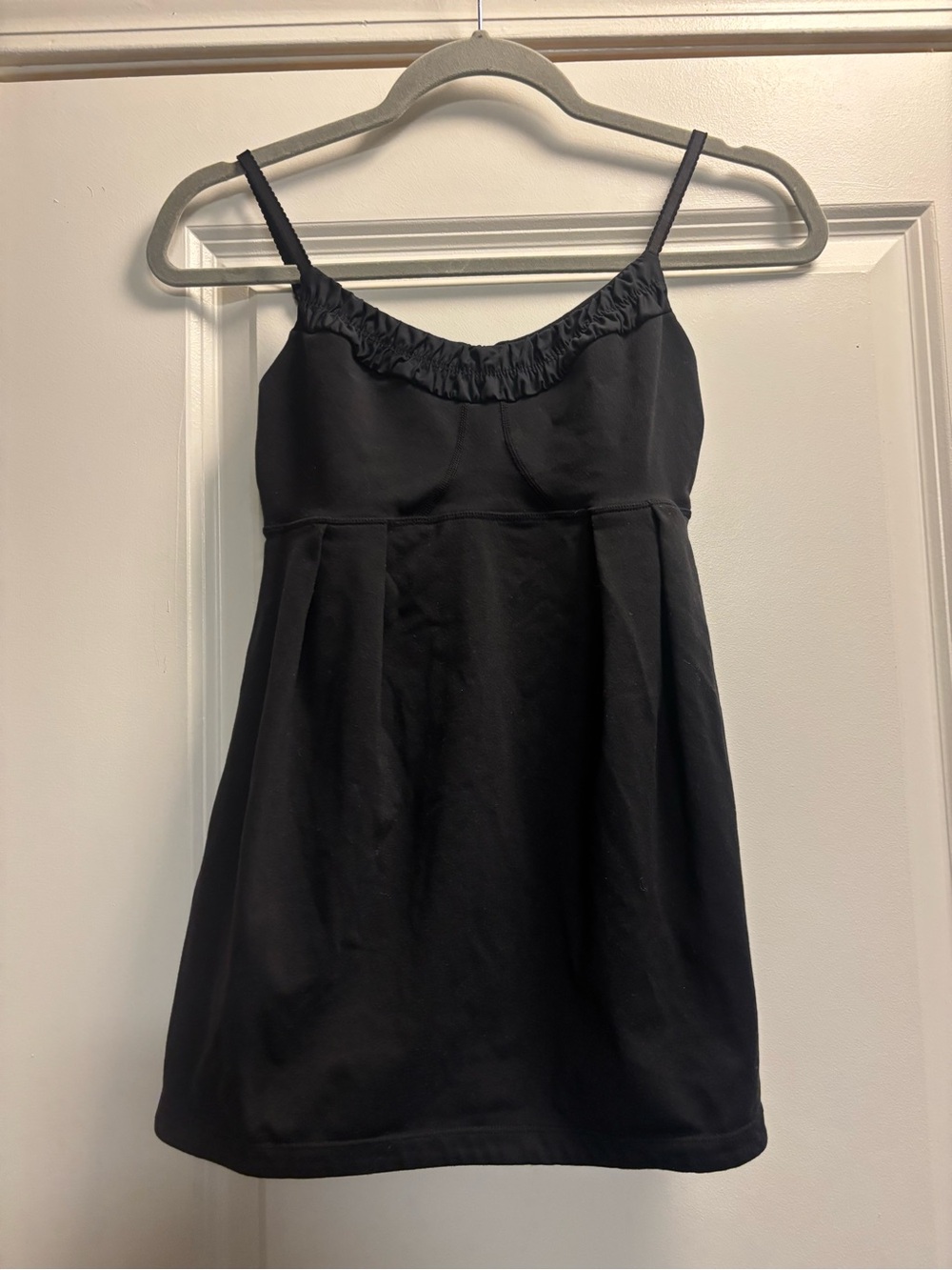 Lululemon Debut Tank Top Black Babydoll Athletic Top Size 4